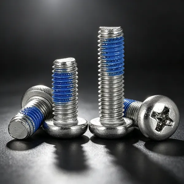 blue nickel plated anti-loose pan head machine screws