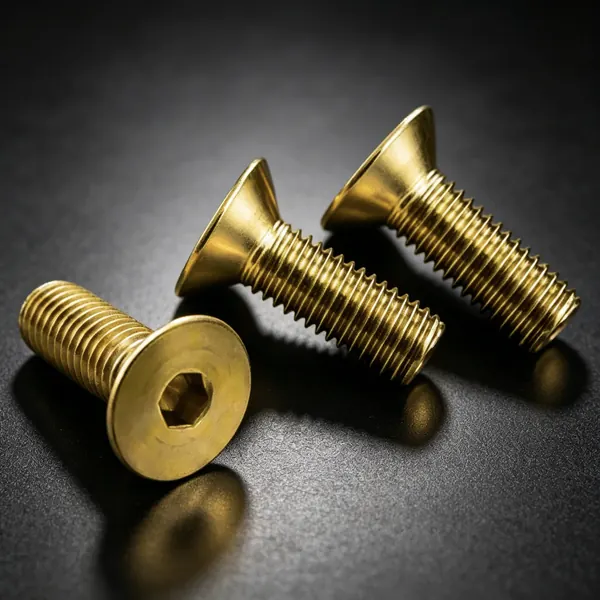 brass countersunk hex drive machine screws