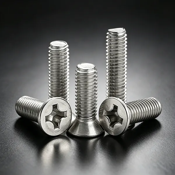 nickel plated countersunk flat head machine screw