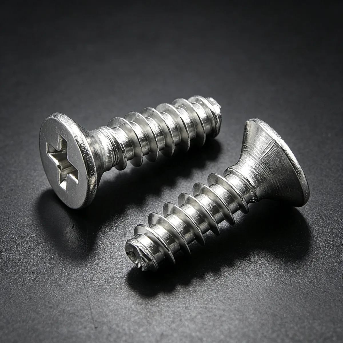 304 stainless steel cross flat head self tapping screws