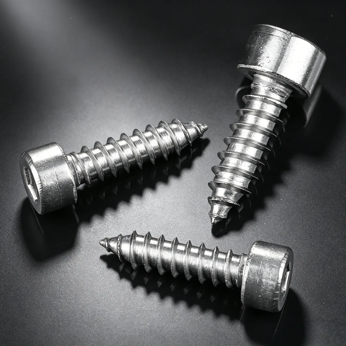 304 stainless steel hexagon socket head cap self tapping screw