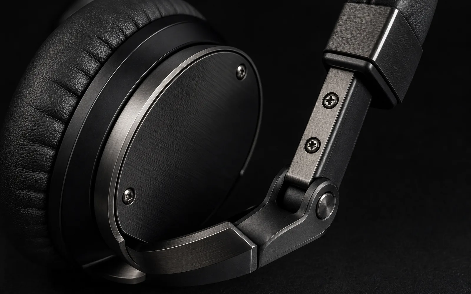 Micro screws on premium headphone hardware
