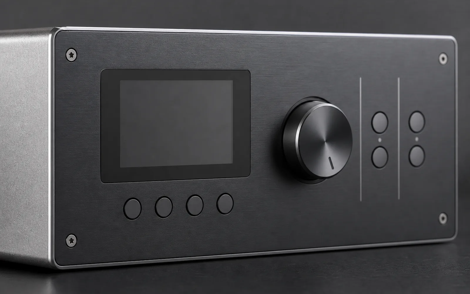 Micro screws fitted to a smart control device panel