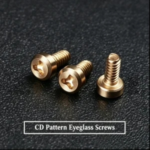 Precision Micro Decorative Cd Pattern Brass Eyeglass Screws
