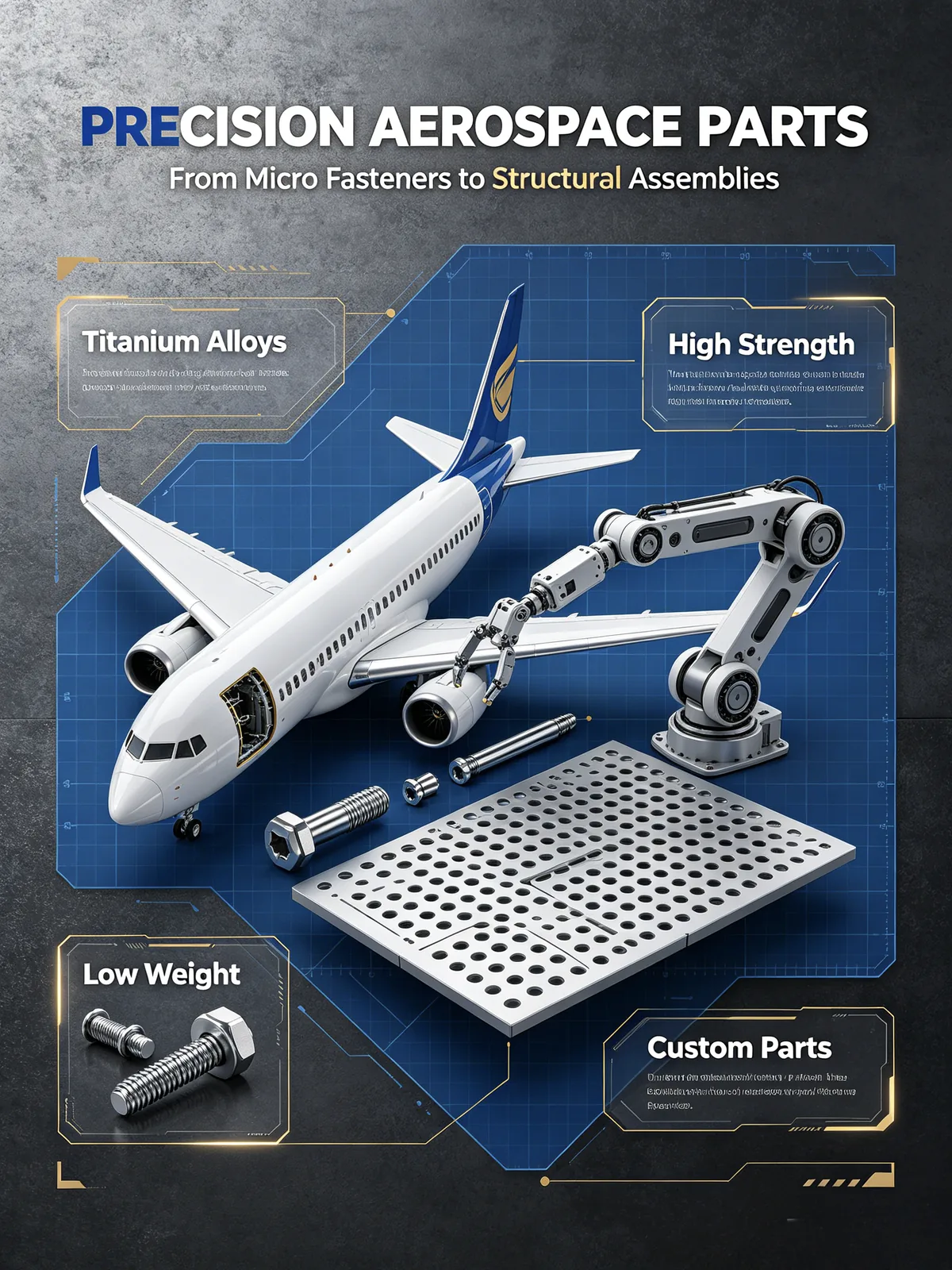 Commercial aerospace precision fastener applications