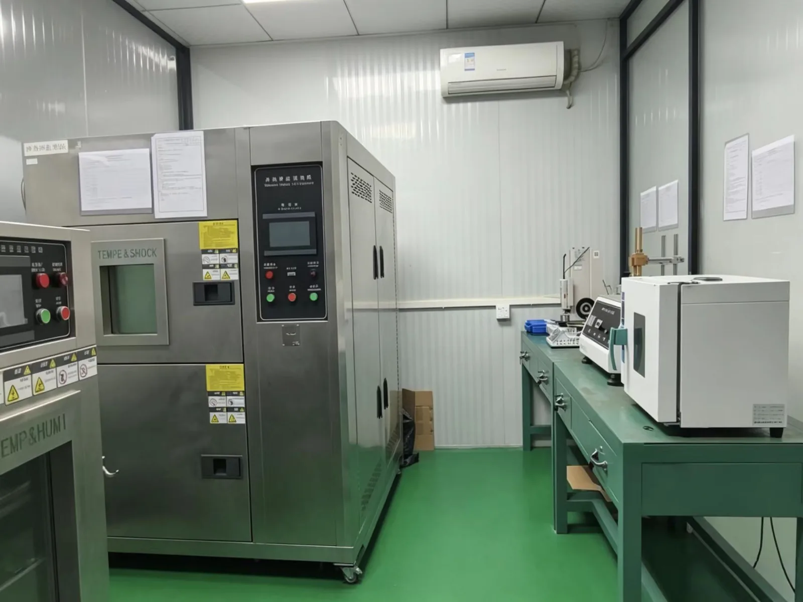 Controlled factory equipment