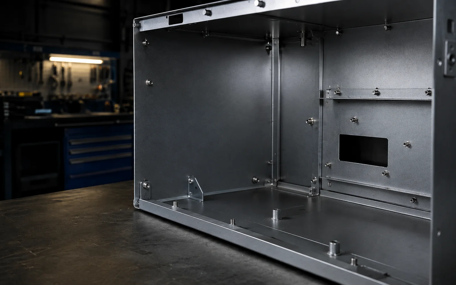 weld screws and weld studs used inside sheet metal enclosures